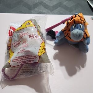 Disney Tigger Movie Eeyore Soft stuffed animal plush bag clips #3 McDonald's toy